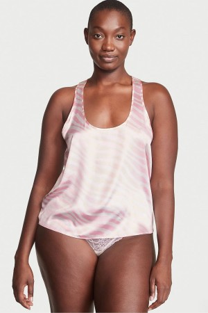 Victoria's Secret Satin Racerback Pyjama Top Modre | UQVZT-9036