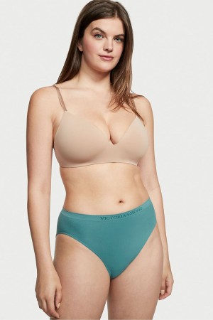 Victoria's Secret Seamless Bikiny Knickers Zelene | FDSLH-7829