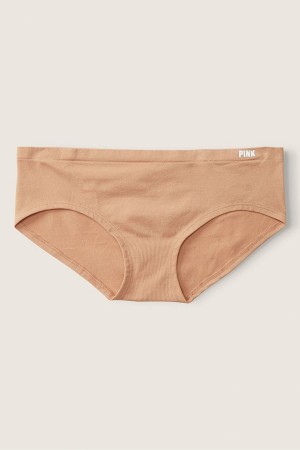 Victoria's Secret Seamless Hipster Knickers Mocha Latte Nude | WFJAE-5102