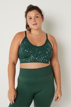 Victoria's Secret Seamless Seamless Lightly Podsite Low Impact Sports Bra Svetlo Modre | WNZRA-6351