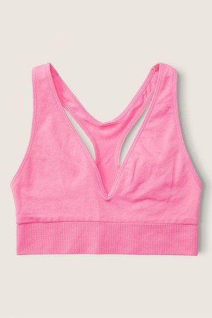 Victoria's Secret Seamless Seamless Plunge Bralette Modre | XBMIU-4316