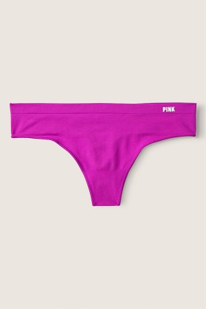 Victoria's Secret Seamless Tanga Knickers Ruzove | UIDFP-6732