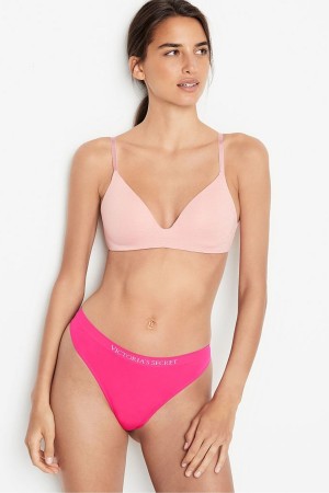 Victoria's Secret Seamless Tanga Knickers Almost Nude | JEQLK-4169