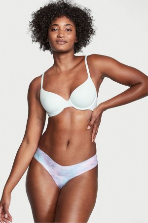 Victoria's Secret Sexy Illusions by Victorias Secret No Show Tanga Knickers Hnede | GEYCB-7685