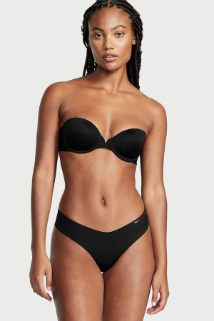 Victoria's Secret Sexy Illusions by Victorias Secret Smooth Lightly Podsite Multiway Strapless Bra Čierne | WQCXO-0814