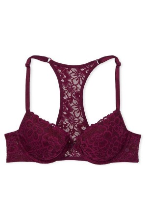 Victoria's Secret Sexy Tee Cipkovane Front Zapinanie Push Up T-Shirt Bra Čierne | EVMIK-5967