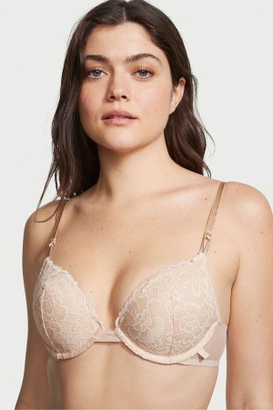 Victoria's Secret Sexy Tee Cipkovane T-Shirt Push Up Bra Čierne | HVIYL-5693