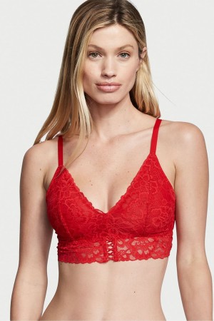 Victoria's Secret Sexy Tee Cipkovane Unlined Bralette Červené | SUJYN-1298