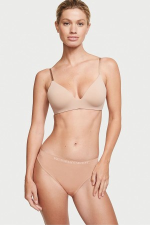 Victoria's Secret Smooth Bikiny Knickers Sweet Praline Nude | VMFCU-2653