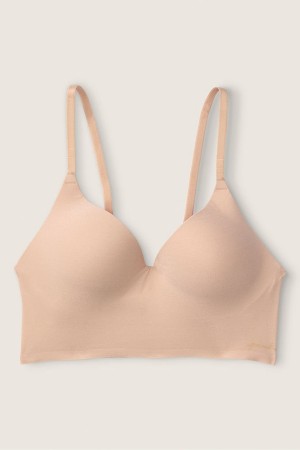 Victoria's Secret Smooth Non Wired Push Up Bralette Béžové | ZUEJF-2410