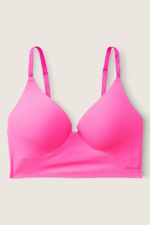 Victoria's Secret Smooth Non Wired Push Up Bralette Ruzove Ruzove | TUQVE-1756