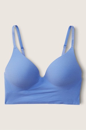 Victoria's Secret Smooth Non Wired Push Up Bralette Modre | AUNSV-0362