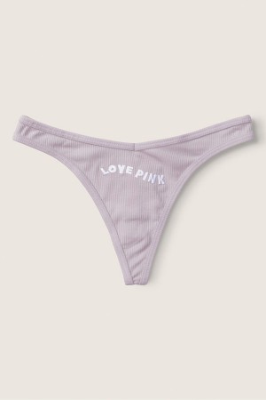 Victoria's Secret Stretch Bavlnene Bavlnene Tanga Knickers Nachový Nachový | WSRFT-1480