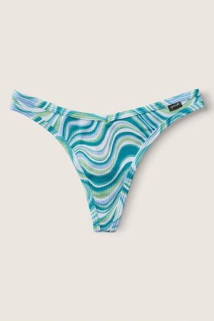 Victoria's Secret Stretch Bavlnene Bavlnene Tanga Knickers Ruzove | TNWQY-4608