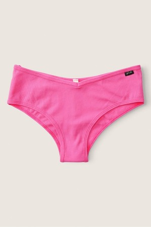 Victoria's Secret Stretch Bavlnene Bavlnene Cheeky Knickers Ruzove | GXWIB-7183