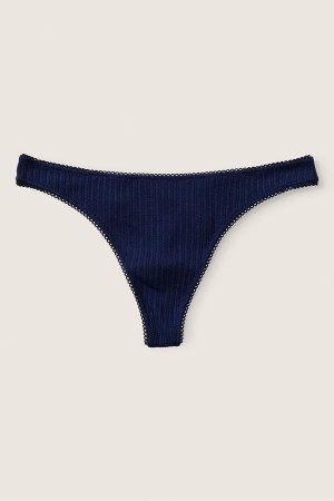 Victoria's Secret Stretch Bavlnene Bavlnene Tanga Knickers Ruzove | GMXQU-2061