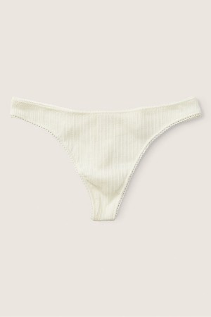 Victoria's Secret Stretch Bavlnene Bavlnene Tanga Knickers Ruzove | WIRJX-1590