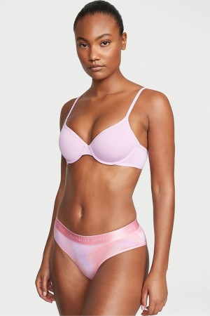 Victoria's Secret Stretch Bavlnene Bavlnene Logo Hipster Knickers Čierne | XGIUQ-5418