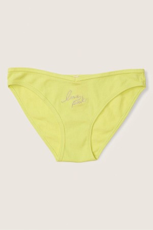 Victoria's Secret Stretch Bavlnene Bavlnene Bikiny Knicker Čierne | OHDMC-4728