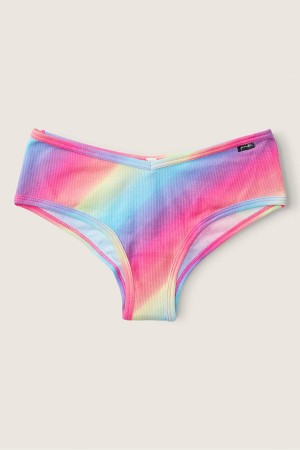 Victoria's Secret Stretch Bavlnene Bavlnene Cheekster Knickers Modre | PNIMD-6839