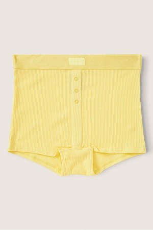 Victoria's Secret Stretch Bavlnene High-Pásom Boyshort Knicker Modre | IUTRJ-8436