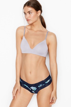 Victoria's Secret Stretch Bavlnene LCE W CTN CHEEKY Aqua Daisy Dot | PZJWA-4703