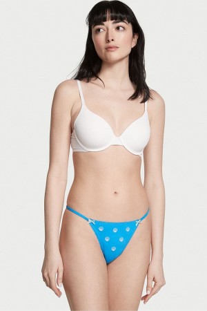 Victoria's Secret Stretch Bavlnene Stretch Bavlnene Knickers Modre | JWOLY-6137