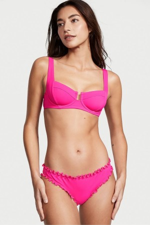 Victoria's Secret Swim Bikiny Top Ruzove | EYXRI-9634