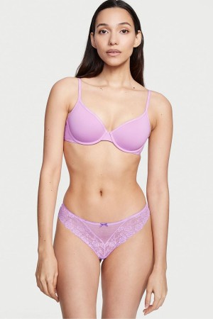 Victoria's Secret The Lacie Cipkovane Tanga Knickers Červené | DBLOS-0845