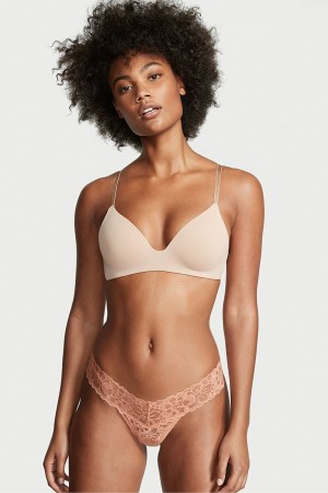 Victoria's Secret The Lacie Cipkovane Tanga Knickers Čierne | XHWAG-6713