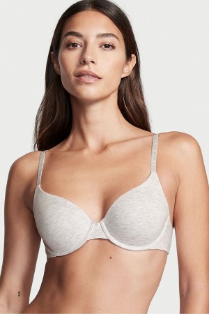 Victoria's Secret The T-Shirt Lightly Podsite Demi Logo Bra Modre | NVTXW-2315