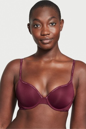 Victoria's Secret The T-Shirt Lightly Podsite Logo Remienkove Full Cup Bra Nachový | HRUSF-7023