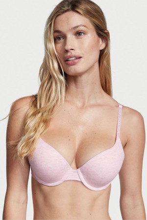 Victoria's Secret The T-Shirt Logo Remienkove Bra Ruzove | KRSQM-5726