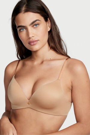 Victoria's Secret Very Sexy Add 2 Cups Non Wired Push Up Bra Sweet Praline Nude | VKMYB-9703