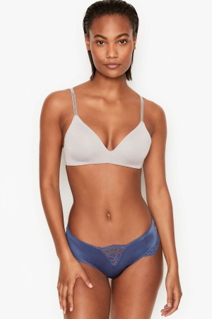 Victoria's Secret Very Sexy Cipkovane Trim Tanga Knickers Modre | JQEDV-3629