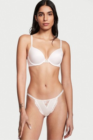 Victoria's Secret Very Sexy Shine Remienkove Brazilian Knickers Biele | EPLBM-9302