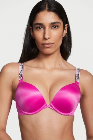 Victoria's Secret Very Sexy Shine Remienkove Add 2 Cups Bombshell Bra Čierne | NISCB-8124