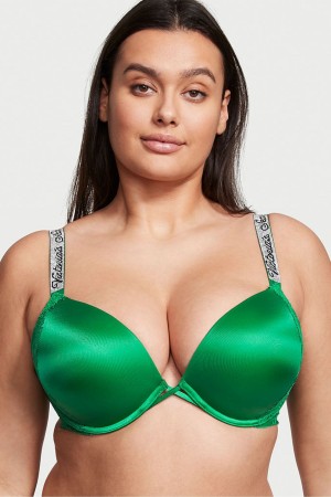 Victoria's Secret Very Sexy Shine Remienkove Add 2 Cups Bombshell Bra Čierne | OAZHU-3571