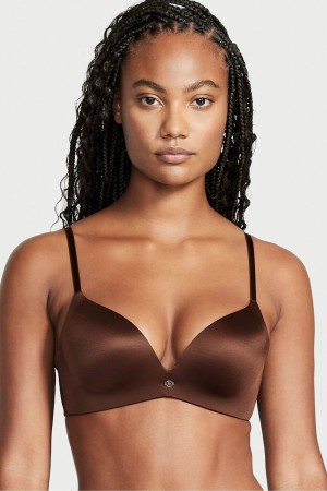 Victoria's Secret Very Sexy Smooth Non Wired Push Up Bra Tmavo Hnede | XLEAH-5806