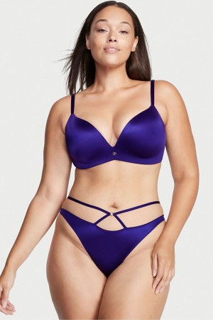 Victoria's Secret Very Sexy Smooth Non Wired Push Up Bra Modre | UMFEG-8549