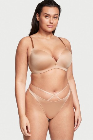 Victoria's Secret Very Sexy Smooth Non Wired Plunge Push Up Bra Čierne | TCIXR-5932