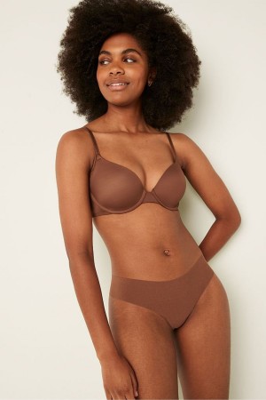 Victoria's Secret Wear Everywhere Smooth Lightly Podsite T-Shirt Bra Soft Cappuccino Nude | YAHCT-9163