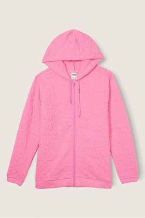 Victoria's Secret Zip Up Long Sleeve Hoodie Ruzove | TSDBY-7518