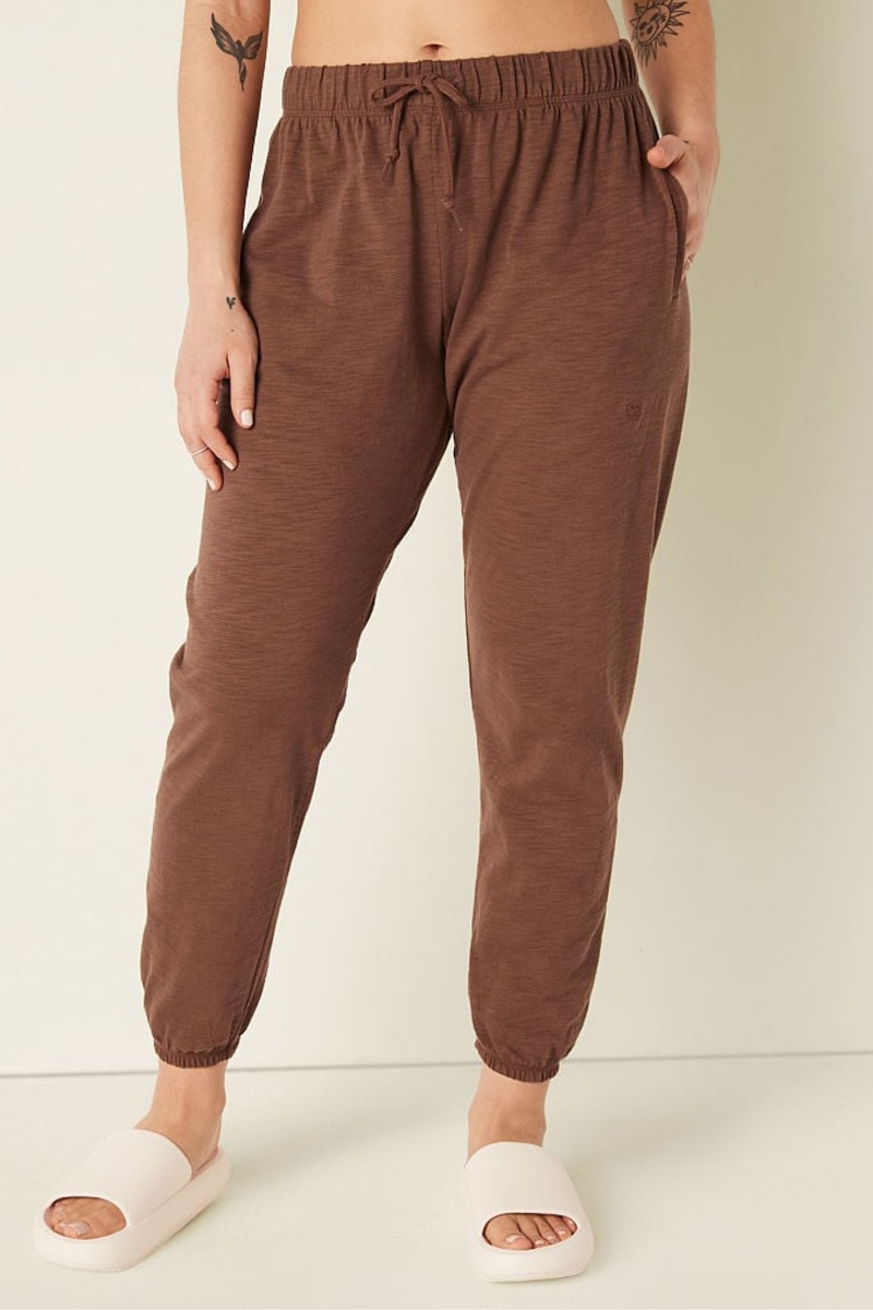 Victoria\'s Secret Bavlnene Slub Pants Koralove Oranžové | VCLOM-7680