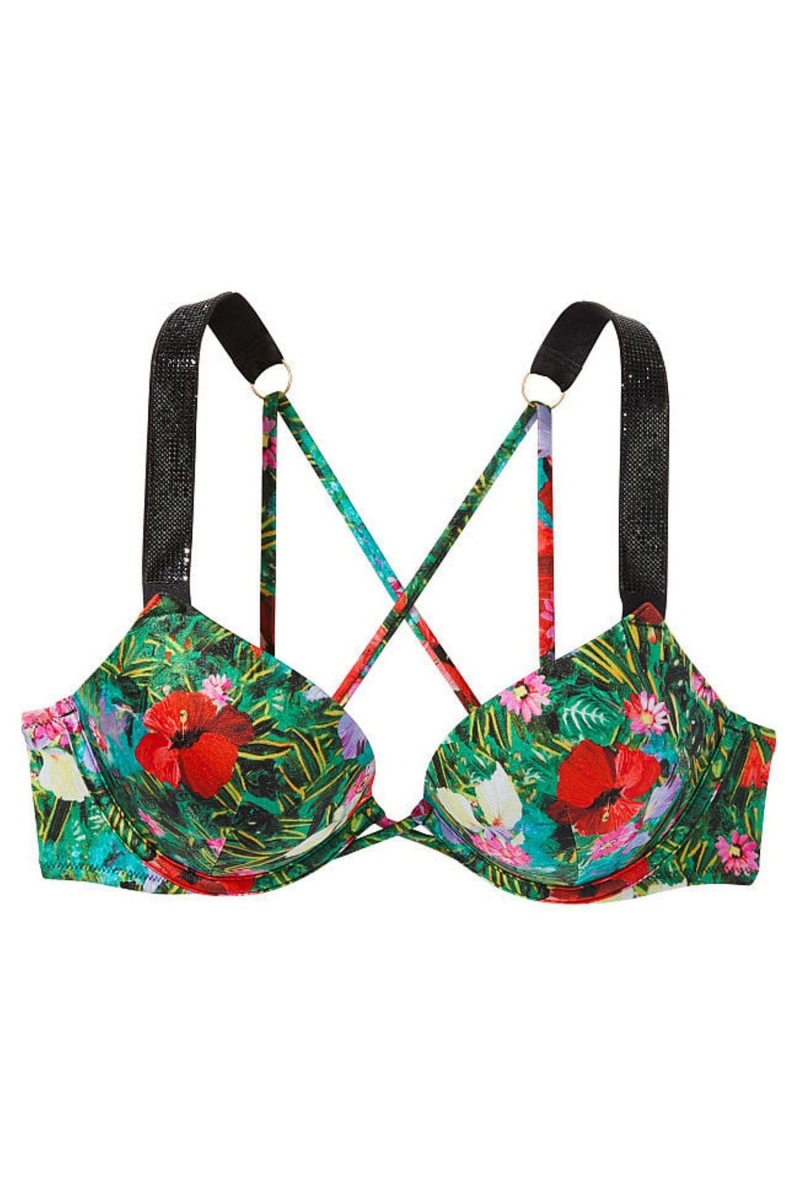 Victoria's Secret Bikiny Top Čierne | CVWZN-7493