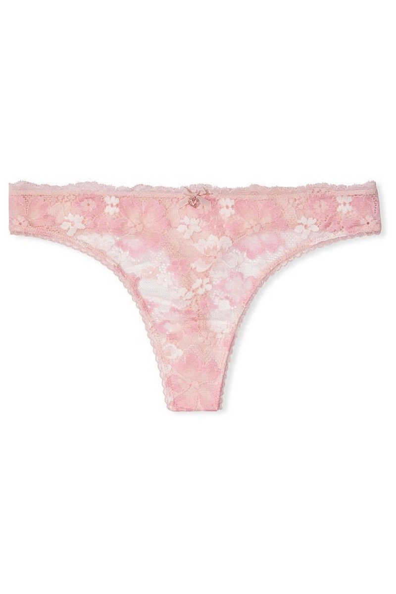 Victoria's Secret Body by Victoria Cipkovane Trim Tanga Knickers Ruzove | IYZFP-7504