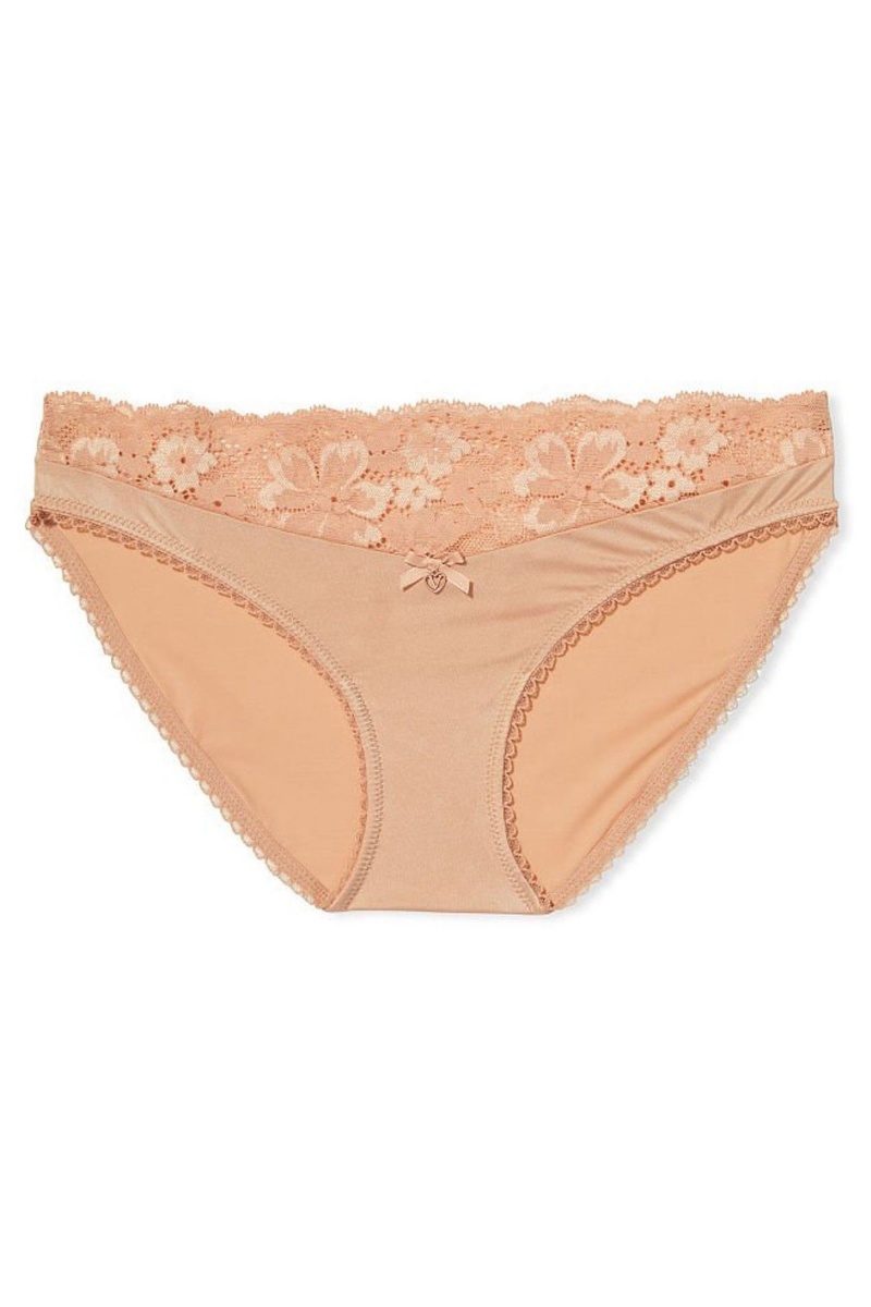 Victoria's Secret Body by Victoria Cipkovane Pásom Bikiny Knickers Toasted Sugar Nude | TFOXB-3609