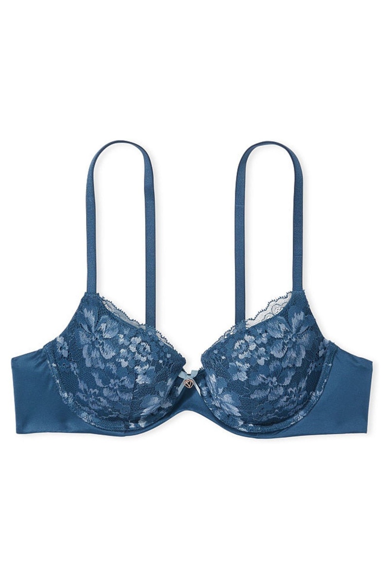 Victoria's Secret Body by Victoria Cipkovane Lightly Podsite Demi Bra Modre | KUVSH-0253