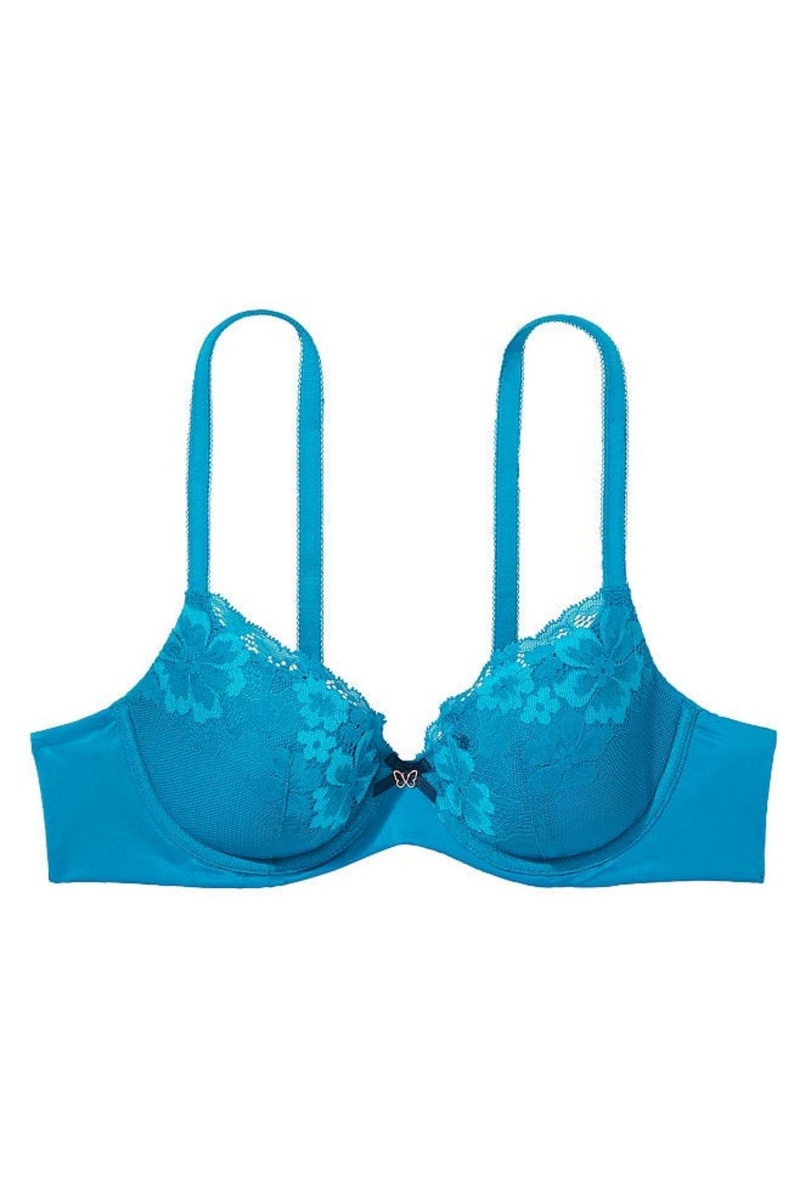 Victoria's Secret Body by Victoria Cipkovane Lightly Podsite Full Cup Bra Mätové Zelene | CMLRA-8376