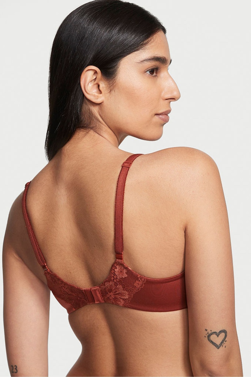 Victoria's Secret Body by Victoria Cipkovane Lightly Podsite Demi Bra Hnede | KLGZU-2391